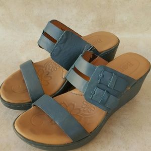 BORN Concept blue Wedge Shoes